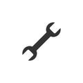 Wrench tool isolated vector icon