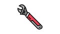 wrench tool repair color icon animation