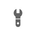Wrench, tool, Repair, spanner icon. Element of materia flat tools icon
