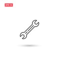 Wrench work vector icon design isolated