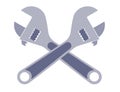 Wrenches flat style for design. Vector illustration Royalty Free Stock Photo