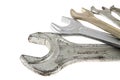 Wrenches isolated on white background Royalty Free Stock Photo