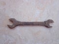 Wrenches are old, dirty and rusty Royalty Free Stock Photo