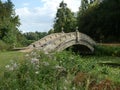 Wrest Park Chinese bridge in the sun Royalty Free Stock Photo