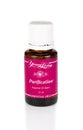 Young Living Purification essential oil blend on white background.