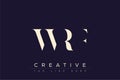 WRF abstract letter logo design Royalty Free Stock Photo
