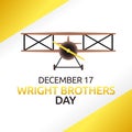 Wright Brothers Day Vector Illustration