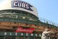 Wrigley Field Bleachers Seats Entrance and Harry Caray Statue Chicago Illinois USA. Royalty Free Stock Photo