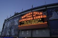 Wrigley Field Marquee Royalty Free Stock Photo