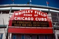 Wrigley Field outside sign