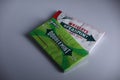 Wrigleys Double Mint and Wrigleys Spearmint Chewing Gum Royalty Free Stock Photo