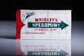 Wrigleys Spearmint Chewing Gum Royalty Free Stock Photo