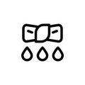 wring icon. Simple thin line, outline vector of Laundry icons for UI and UX, website or mobile application