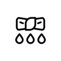 wring icon. Simple thin line, outline vector of Laundry icons for UI and UX, website or mobile application