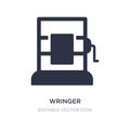 wringer icon on white background. Simple element illustration from Miscellaneous concept