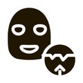 Wrinkle Smoothing Mask Icon Illustration