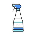 wrinkle smoothing spray color icon vector illustration