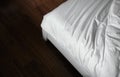 Wrinkle white messy duvet