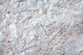 Wrinkle white or silver foil paper patterns texture background