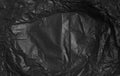 Wrinkled black paper texture