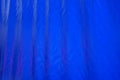 Wrinkled blue plastic canvas Royalty Free Stock Photo