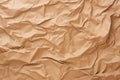 a wrinkled brown paper