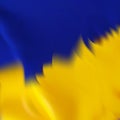 Wrinkled fabric. Twocolor. Ukrainian symbols. Ukrainian flag. eps 10 Royalty Free Stock Photo