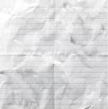 Wrinkled and folded lined writing paper background Royalty Free Stock Photo