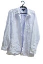 Wrinkled male white laundered shirt on hanger Royalty Free Stock Photo