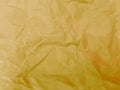 wrinkled paper golden yellow Royalty Free Stock Photo