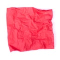 Wrinkled paper napkin Royalty Free Stock Photo