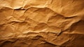 Softly Disrobed: A Natural Orange Hue of Wrinkled Paper Texture Royalty Free Stock Photo