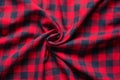 Wrinkled plaid material background