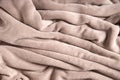 Wrinkled plush plaid as background Royalty Free Stock Photo