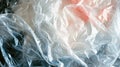 Wrinkled Transparent Plastic Sheet with Subtle Red Hue Royalty Free Stock Photo