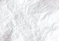 Wrinkled white paper Royalty Free Stock Photo