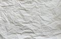 Wrinkled White Paper Background Royalty Free Stock Photo