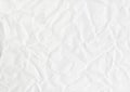 Wrinkled white paper texture Royalty Free Stock Photo