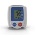 Wrist Blood Pressure Monitor Isolated On White Background. 3D Illustration Royalty Free Stock Photo