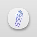 Wrist brace app icon