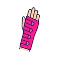 Wrist brace color icon