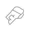 Wrist brace line outline icon