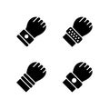 Wrist Cuff Solid Icon Collection Set Royalty Free Stock Photo
