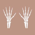 Wrist hands bones Royalty Free Stock Photo