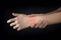 Wrist muscle pain Royalty Free Stock Photo