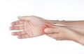 Wrist muscle pain Royalty Free Stock Photo