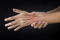 Wrist muscle pain Royalty Free Stock Photo