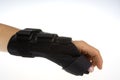 Wrist orthosis on isolated white Royalty Free Stock Photo