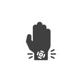 Wrist pain vector icon