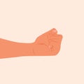 Wrist, Male clenched fist, Throwing a punch, fist bumping vector illustration